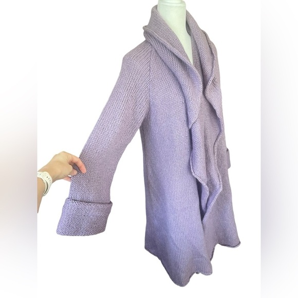 Soft Surroundings Lavender Draped Cardigan - Picture 3 of 9